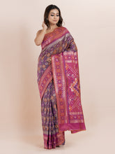 KAVVYA  PURPLE TWO TONE SAREE